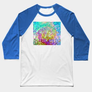 Pastel Tie Dye Grunge Texture Baseball T-Shirt